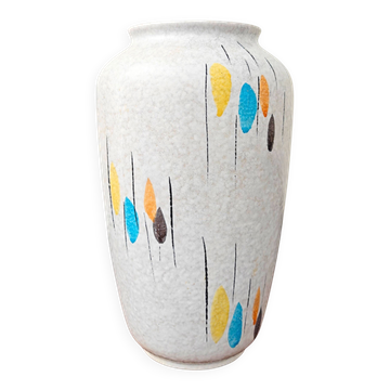 Large vase from the 1950s West Germany Bay Keramik 575 - 25 Atomic Raindrop