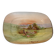 Limoge earthenware dish, Pastoral landscape 51 cm