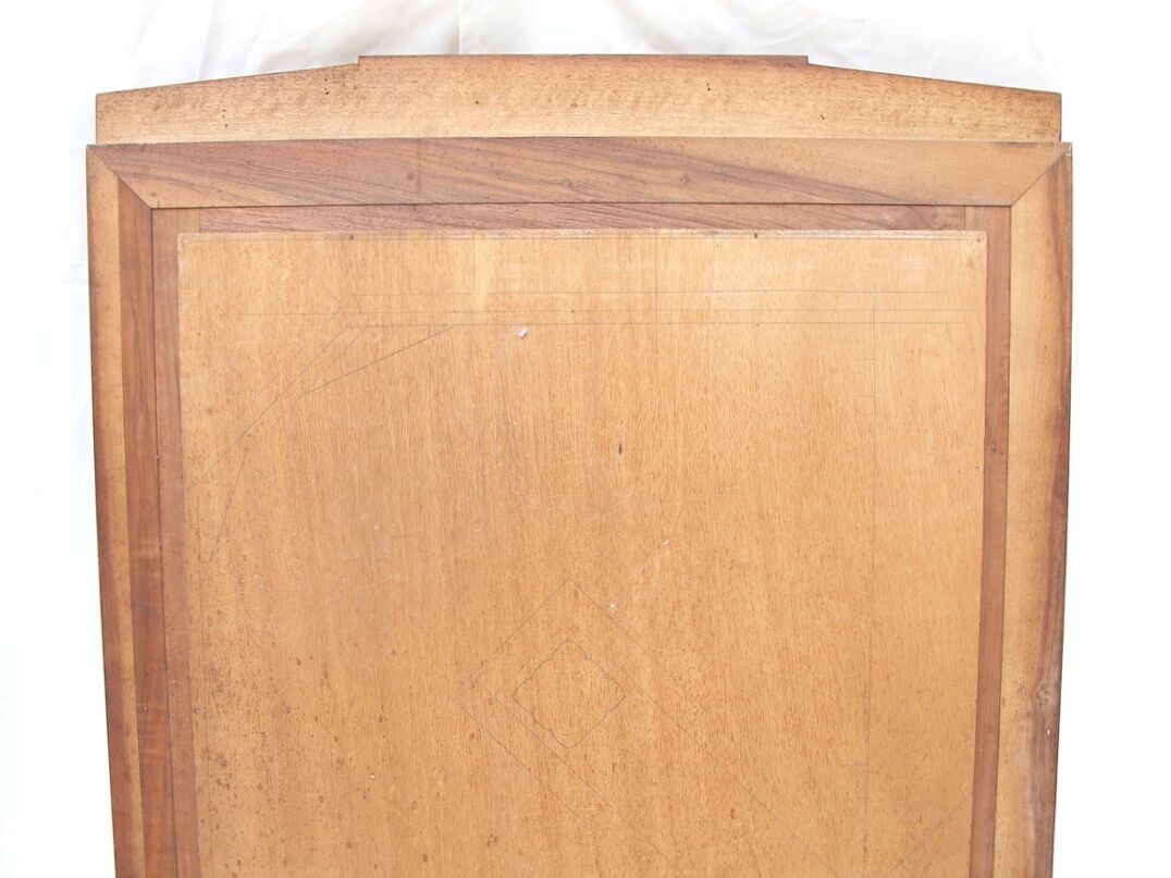 Miroir de cheminée Art Déco en bois sculpté - 82 cm x 150 cm