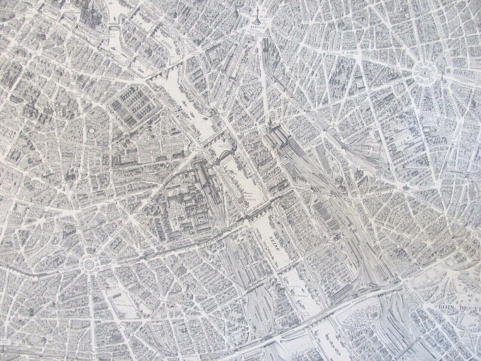 Map of Paris - Peltier Blondel La Rougery