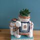 Elephant signed plant holder or candle holder