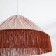 Beautiful suspension — earth stripes, bohemian fringes