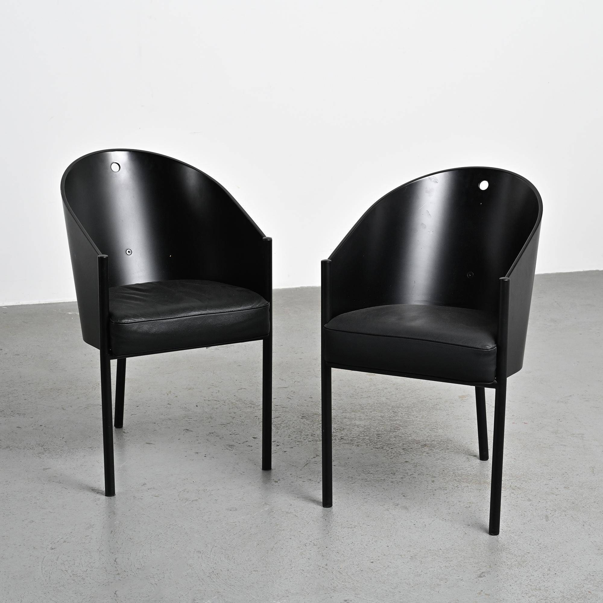 Pair of Costes armchairs by Philippe Starck, circa 1984.