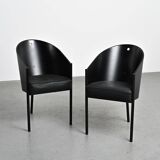 Pair of Costes armchairs by Philippe Starck, circa 1984.