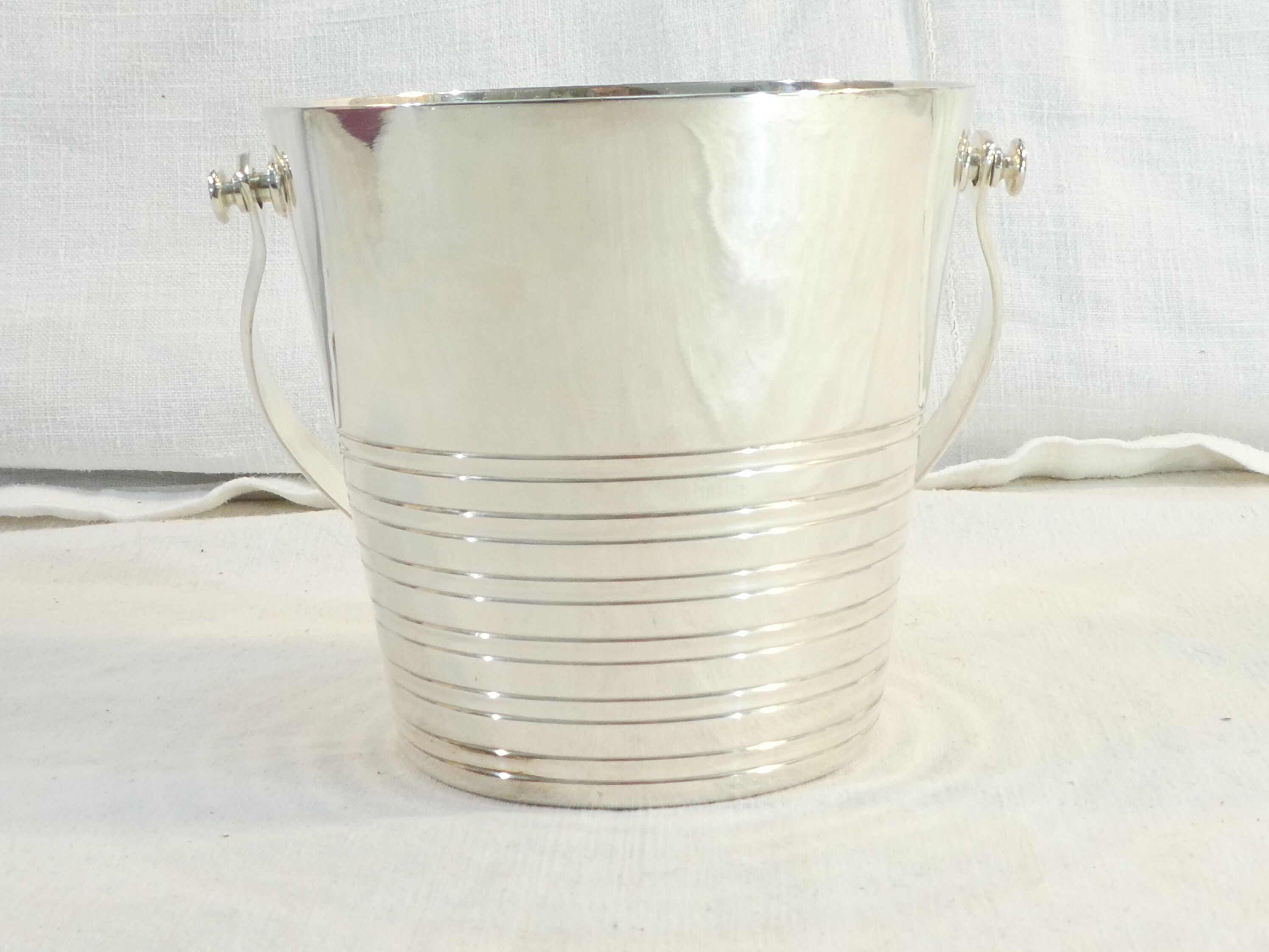 Bucket silver metal ice bucket