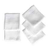 Lot de 5 serviettes damassées