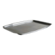 Rectangular stainless steel tray