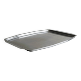 Rectangular stainless steel tray