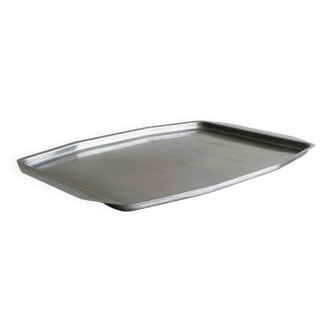 Rectangular stainless steel tray