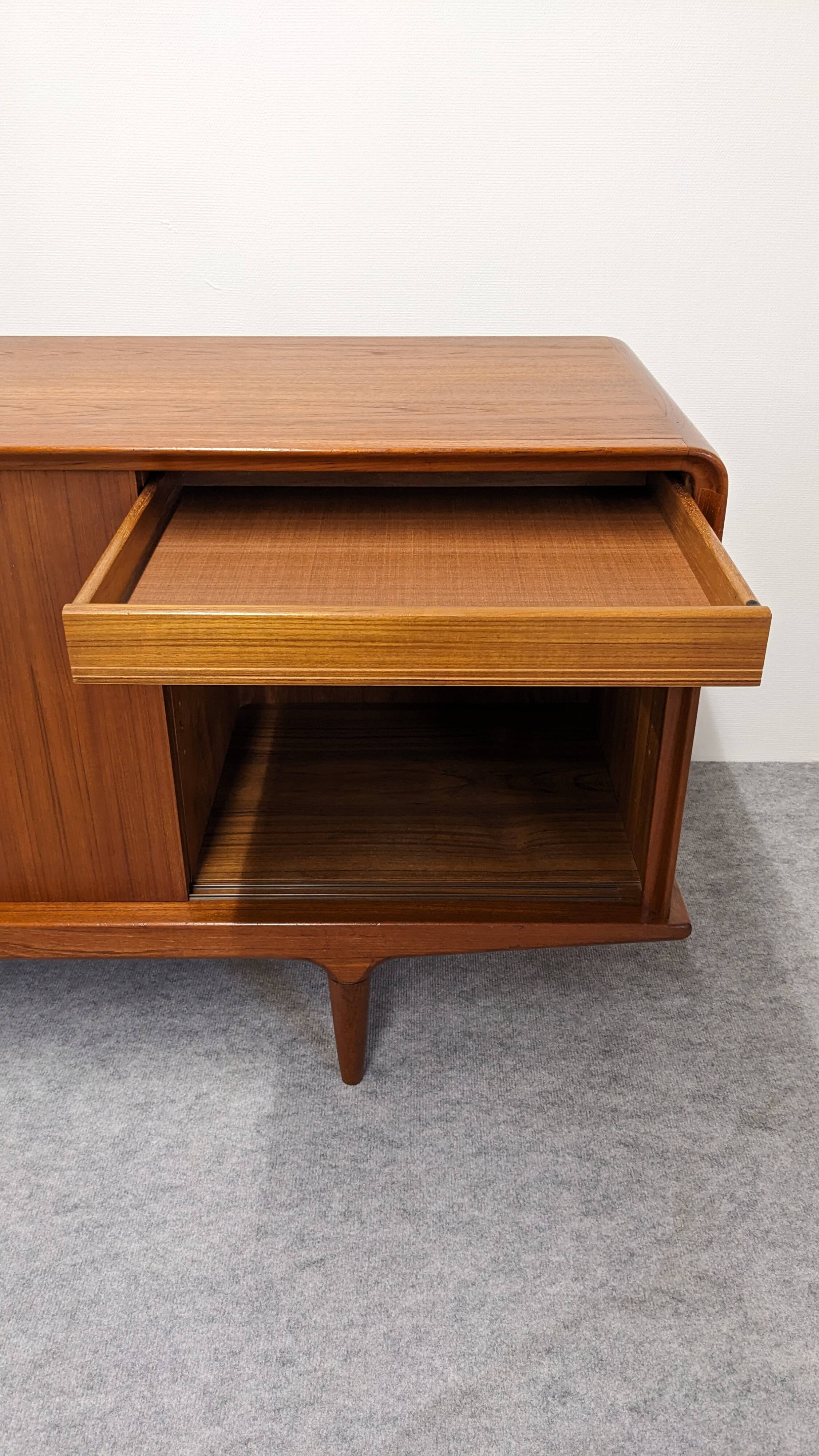 Teak enfilade by Johannes Andersen for Clausen & Son, Denmark 1960.