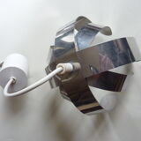 Lamp light flower by Jocelyne Trocmé stainless, 70s