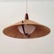 Vintage sisal hanging lamp by Temde Leuchten, 1965