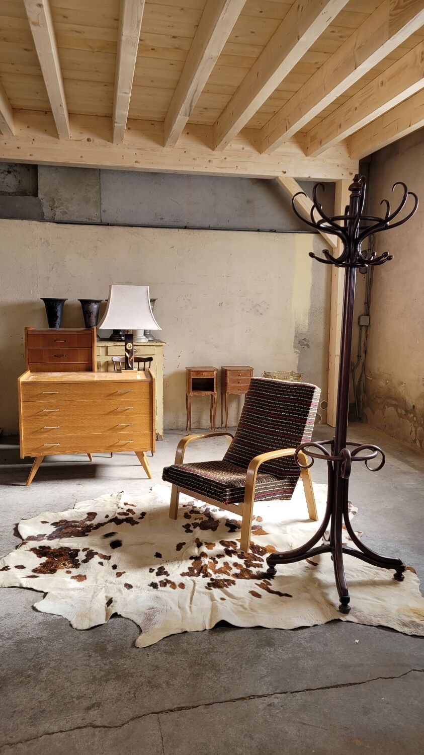 Vintage cowhide carpet 1970 2m30x1m90