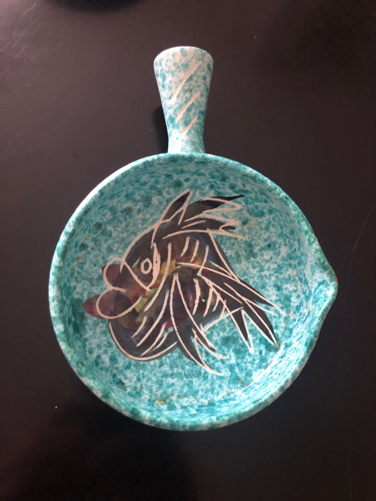 Borty vallauris fish-decorated ceramics