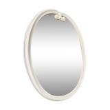 Vintage white ceramic mirror