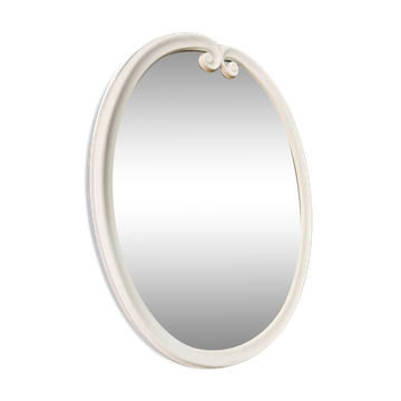 Miroir céramique blanc vintage