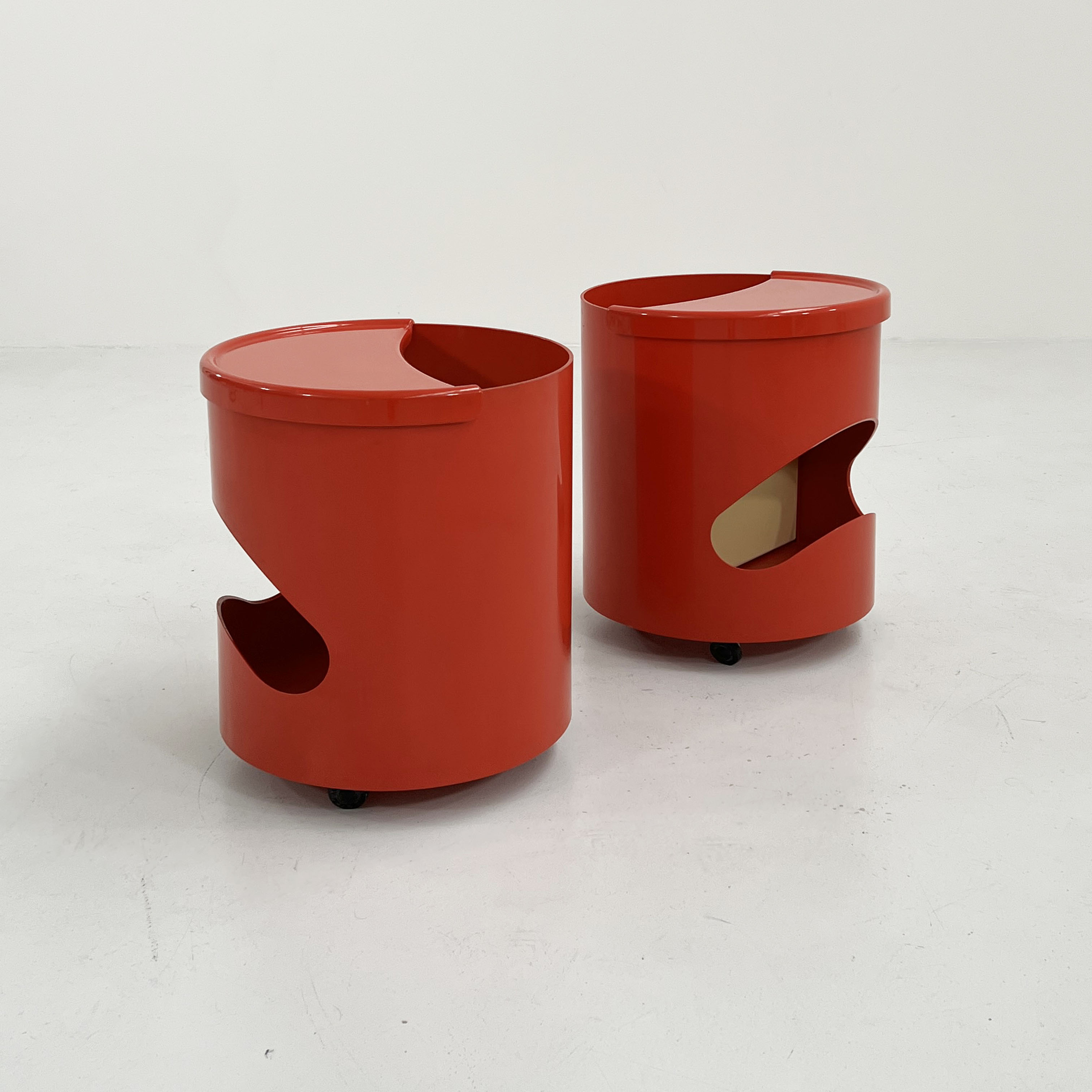 Red Robo side table by Joe Colombo for Elco, 1970