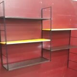 3 studs with 5 tablets, yellow and brown 97x90cm