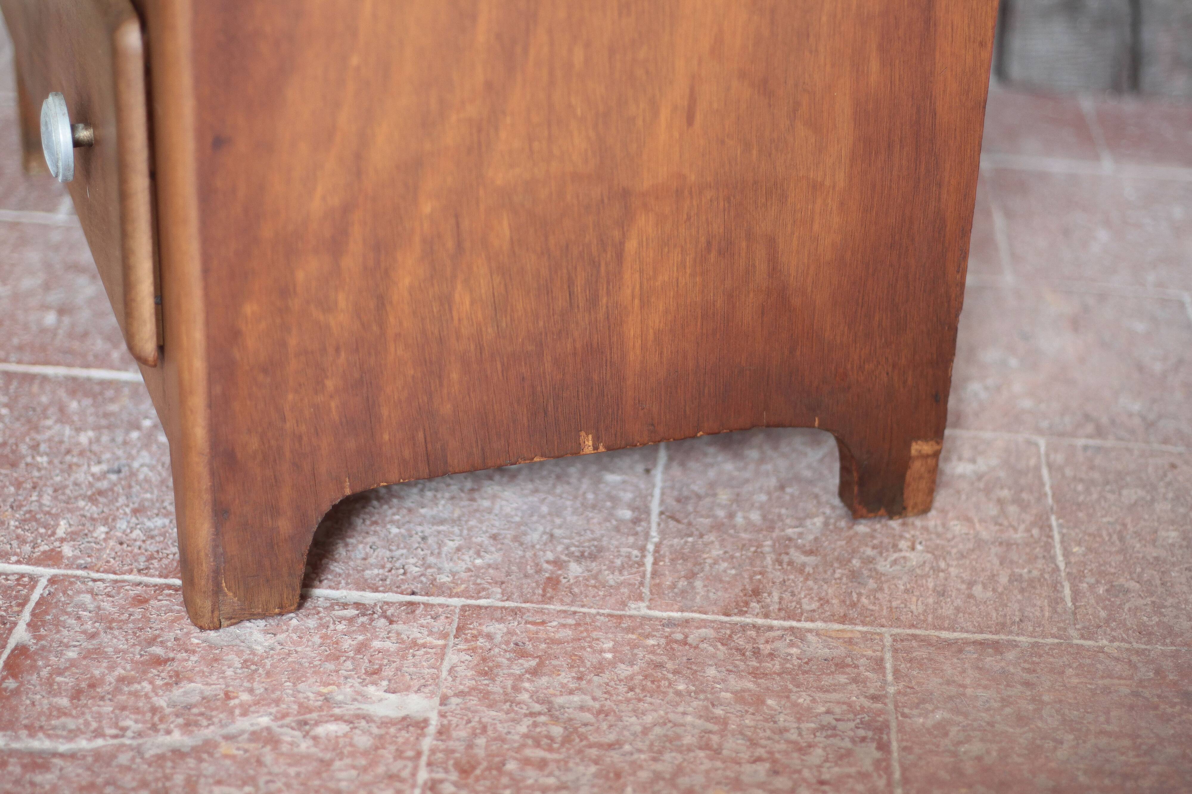 Vintage drawer unit, Art Deco wooden furniture, chest of drawers, tallboy.