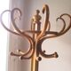 Parrot bistro umbrella coat rack Fischel 8 curved wood hooks