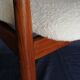 Set de 3 fauteuils d'Arne Vodder teck et bouclette