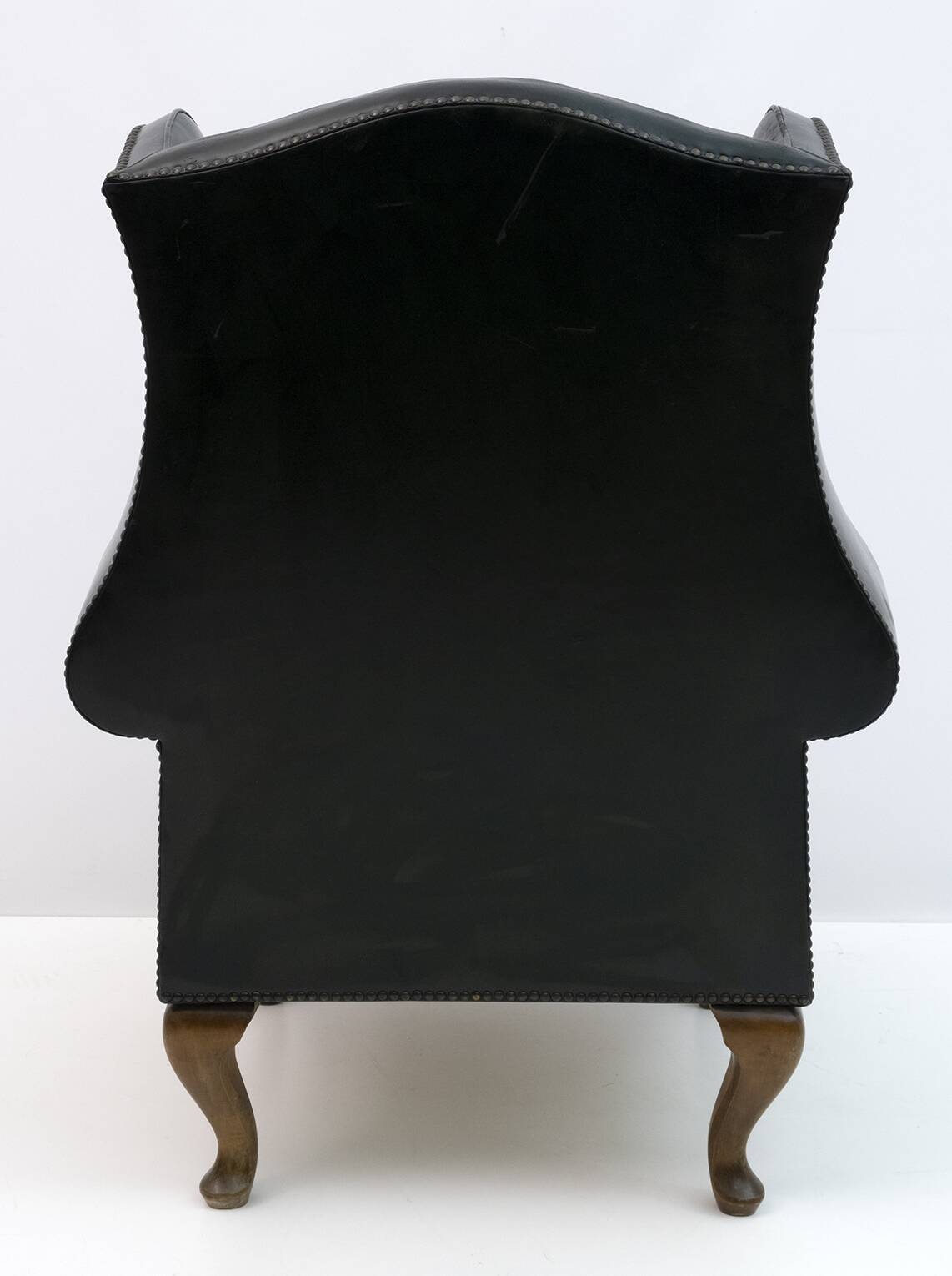 Georgian Style Rare Original Chesterfield Leather Armchair, 1950s