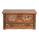 Folk art bridal chest, 1885