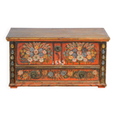 Folk art bridal chest, 1885