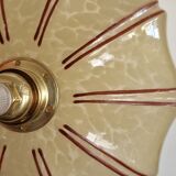 Clichy art deco glass walking lamp