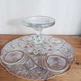 Cut glass cake stand