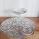 Cut glass cake stand