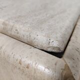 80s travertine coffee table