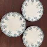 Set of 3 deep ironstone plates, Prima model