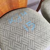 4 art deco dining chairs by Jindrich Halabala