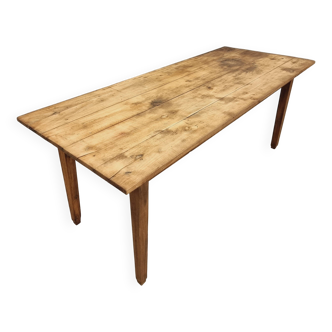 Antique Farmhouse Table French Dining Table in Chestnut Wood 80x200