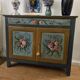 Italy 19th century: Venetian sideboard with hand-painted decorations.
