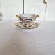 Tasse et soucoupe en porcelaine reproduction de sèvres décorées à la main par m.carpezat pour limoge