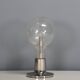 Large chrome and glass table lamp Temde, Switzerland, 1960s