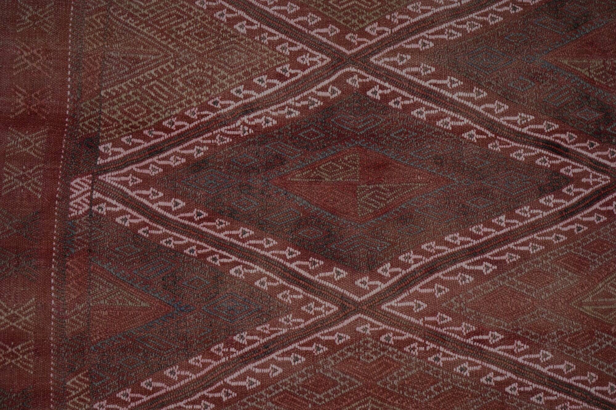 Vintage Turkish kilim handwoven 174x230 cm