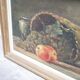 Old painting, still life, oil on panel