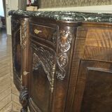 Unique piece burr walnut sideboard