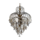 Hollywood Regency cristal and glass chandelier, 1970s