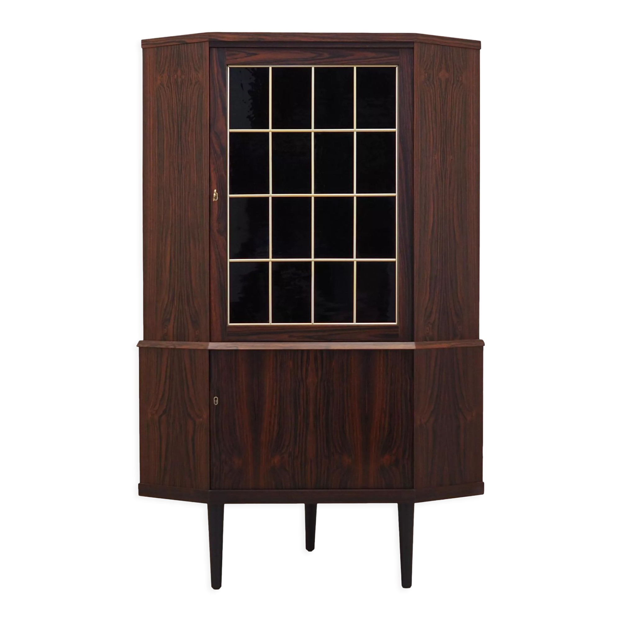 Armoire d’angle en palissandre, design danois, années 1970, production: Danemark