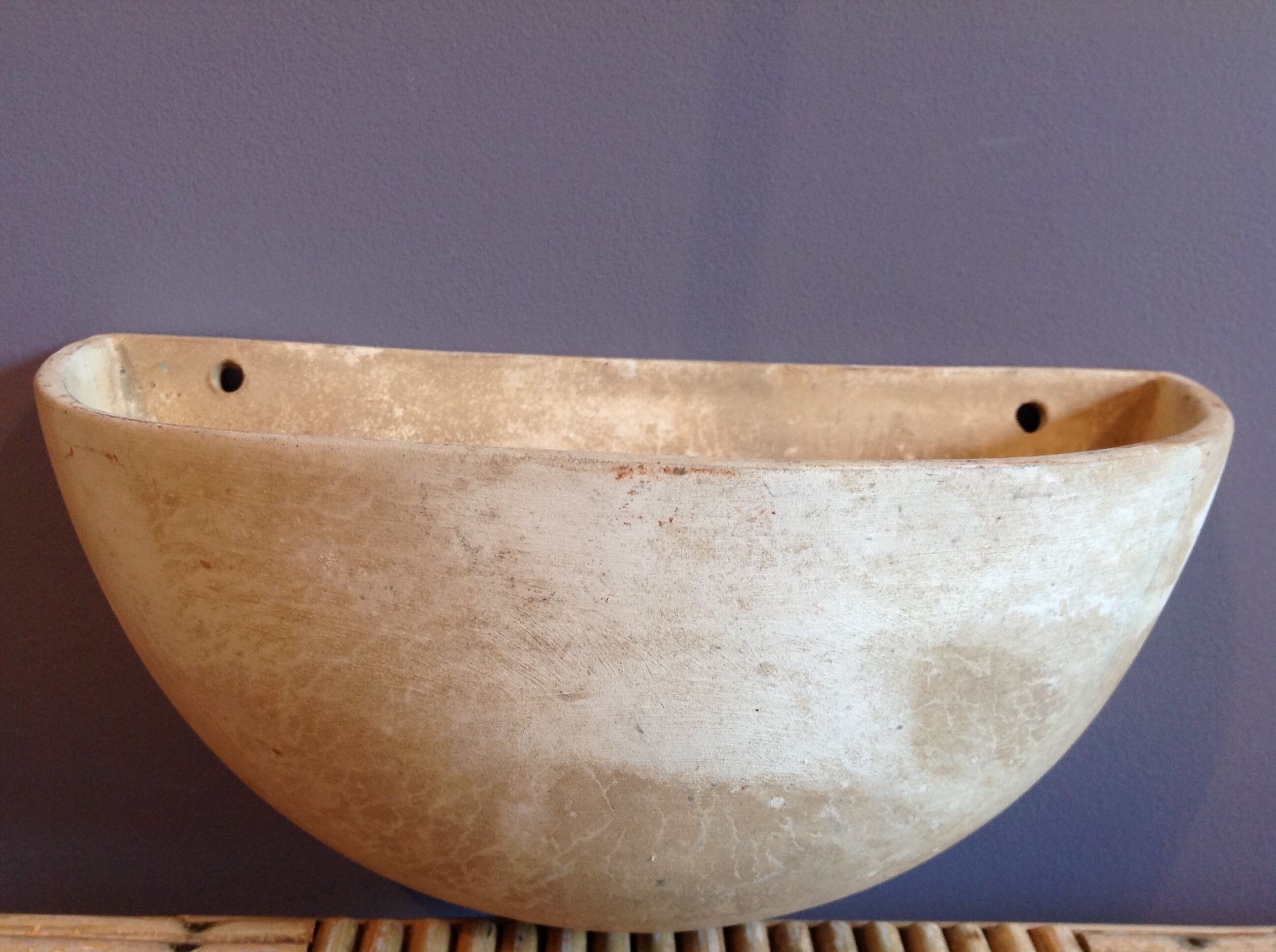 Pottery plant holder