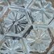 Small vintage wall lamp in antique glass ceiling light diameter 19 cm