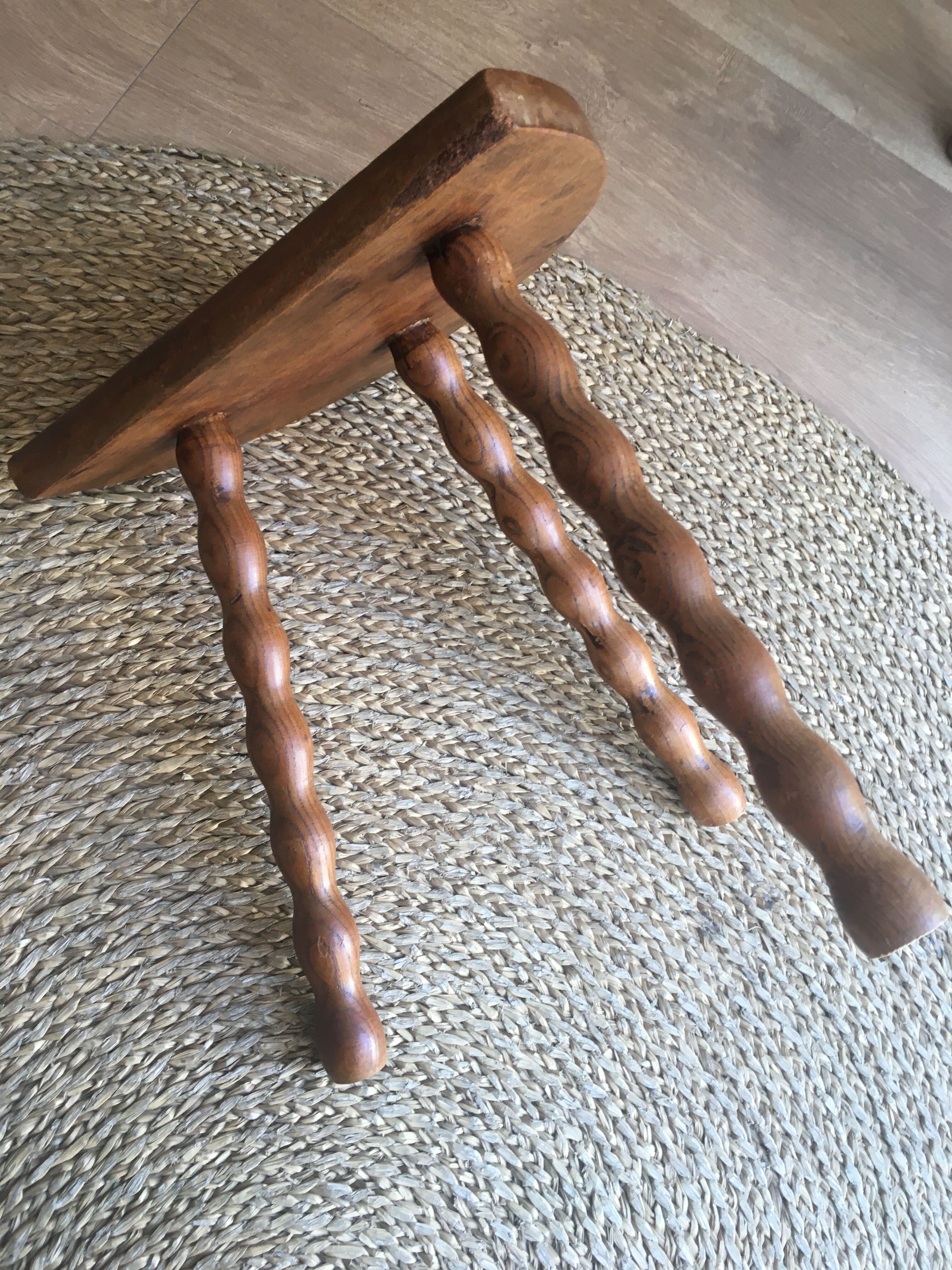 Vintage tripod stool