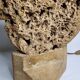 Sculptural lamp in openwork mineral concretion, brutalist style – 42 cm