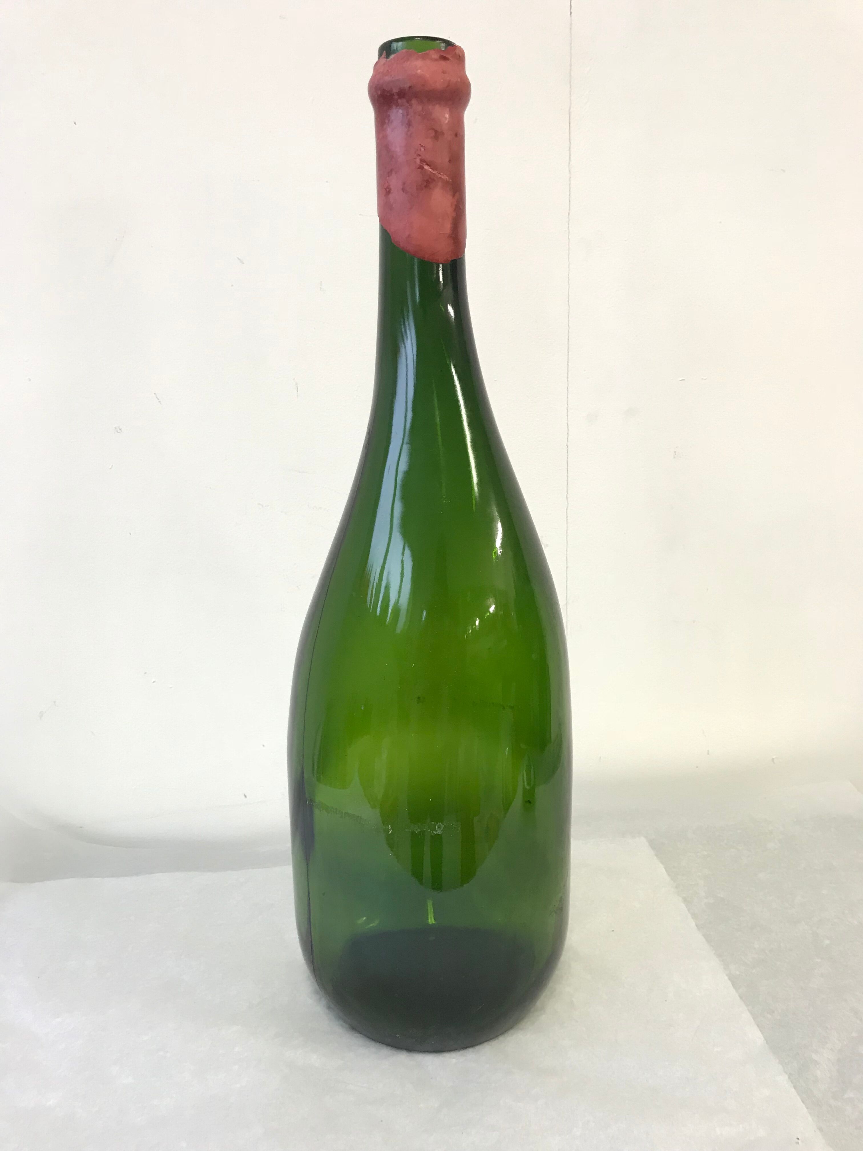 Great and ancient glass bottle