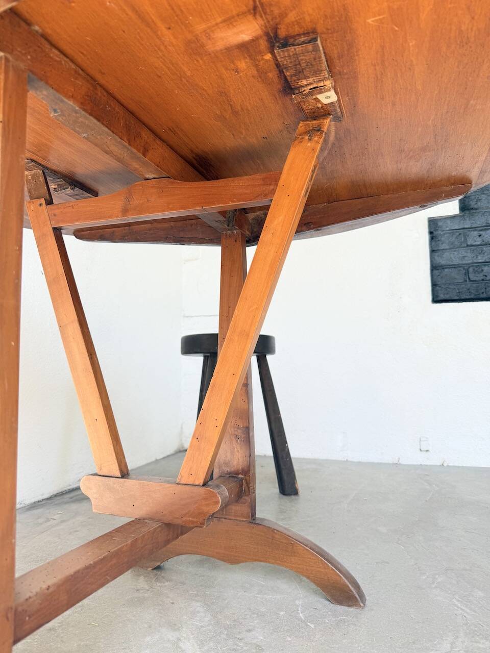 1950s oak winegrower's table