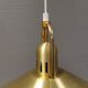 Brass-colored aluminum pendant lamp from Swedish Belid 1980s.